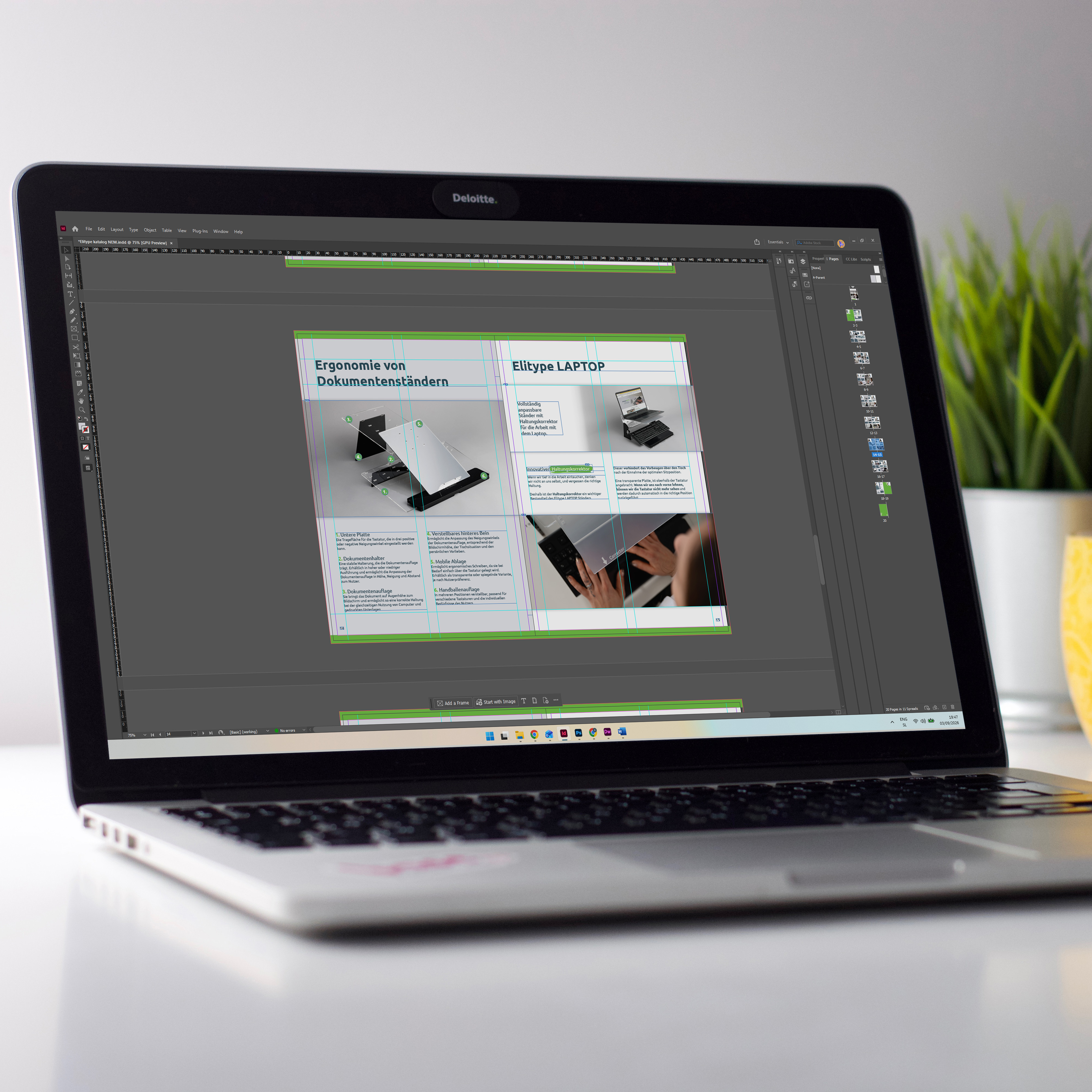 Postavitev kataloga Elitype v programu Adobe InDesign
